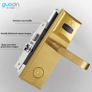 Smart Hotel Card Swiping Door Lock sblocco meccanico della chiave con sistema di gestione della serratura della porta serratura intelligente dell'hotel