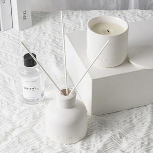 Bán buôn sang trọng gốm khuếch tán hương thơm nến khuếch tán sậy và Bộ Nến - Product Image 5