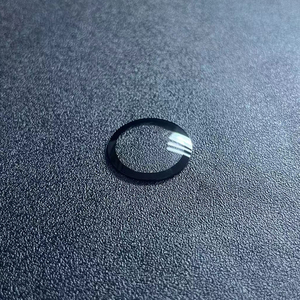 Verre de montre plat rond en saphir noir métallisé AR AF pour montre-bracelet, verre saphir double dôme - Product Image 1