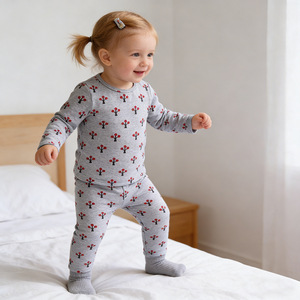 Kids Tales Primavera/Otoño, Nuevo Conjunto de Pijama de Algodón Tejido para Niños, <span class=keywords><strong>Ropa</strong></span> de Casa con Dibujos Animados de Animales - Product Image 1