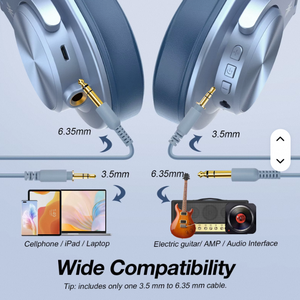 Audífonos OneOdio Premium Over-Ear con 5.2 Horas de Duración de Batería, Diseño Exclusivo de Molde Privado, Sonido Estéreo Envolvente - Product Image 4