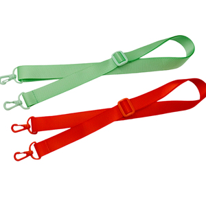 Lanière réglable en nylon pour bouteille d'eau avec boucles et crochets en plastique de couleur unie, lanière bandoulière de couleur unie pour gobelet isotherme - Product Image 1