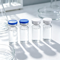 Vente en gros de flacons en verre stériles de 10 ml vides pour peptides, avec palette et emballage en boîte, pour cosmétiques et produits pharmaceutiques