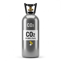 Gas de Dióxido de Carbono CO2 99.999% 5N con Opciones de Cilindros de 8L a 50L para Semiconductores e Investigación
