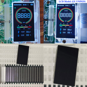 OEM personalizzato LCM pannello schermo 4 cifre TN VA negativo nero personalizzato 7 segmento I2C per CO2 Meter Monitor - Product Image 5