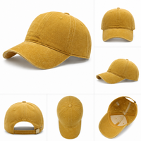 Casquette de baseball formelle personnalisée en coton lavé et vieilli avec LOGO – 100 % coton respirant, douce, unisexe, style décontracté urbain, à visière