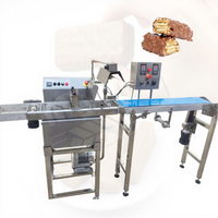 Machine à enrober les biscuits pour boulangerie commerciale MY, petit équipement industriel d'enrobage au chocolat avec réservoir de tempérage intégré