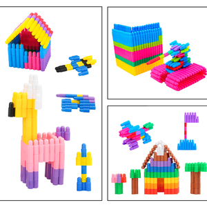 Venta caliente bloques de construcción de bricolaje a gran escala, balas cohete, bloques de construcción, juguetes de rompecabezas de plástico - Product Image 4
