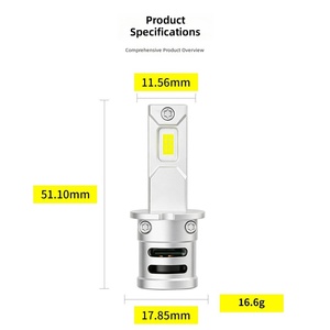 ชุดแปลงไฟหน้า LED ความสว่างสูง แบบเสียบใช้งานได้ทันที ไม่มีพัดลม โซลูชันไฟส่องสว่างสำหรับยานยนต์ - Product Image 3