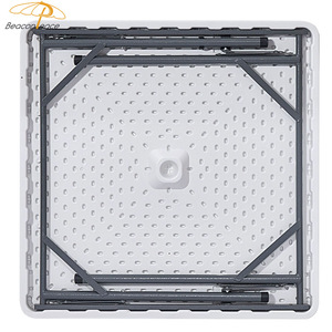 Modern Lightweight Durable Portable <strong>Table</strong> Villa Indoor Outdoor Party Training Camping Picnic Plastic Square Foldable <strong>Table</strong> - Product Image 4