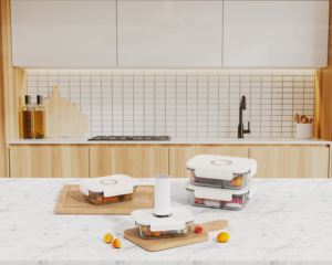 Recipiente de Vidrio de Borosilicato de Alta Calidad con Sellado al Vacío para Frescura Duradera: Tapa de PP Engrosada con Disco de Memoria de Tiempo Compatible con Bombas de Vacío - Product Image 1