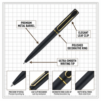 Stylos publicitaires personnalisables avec logo, porte-stylos métalliques, stylos professionnels à peinture colorée, stylos neutres, stylos signature en carbone