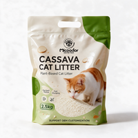 Promotion : Litière pour chat Micoodor en manioc et litière en tofu, à agglomération rapide pour chats