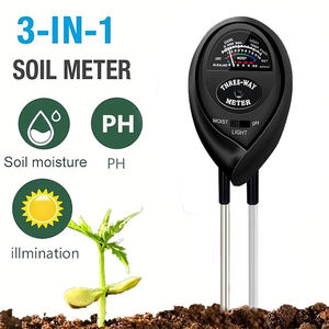 เครื่องวัดความชื้นและดินพีเอชสำหรับสวนในบ้านสนามหญ้าเพื่อสุขภาพและเครื่องมือวินิจฉัยการเติบโตของฟาร์มแบบสามในตัวเดียว - Product Image 1