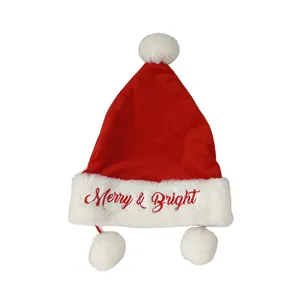 wholesale Christmas holiday custom design santa hat X'mas hat