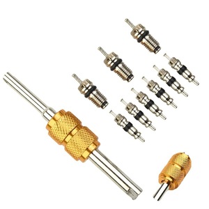 10Pcs R134a A/C Valve Core Removal Tool Kit Aluminum Alloy Air Conditioning Repair <b>Set</b> For Automotive Use - Product Image 4