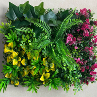Panneaux muraux verticaux de gazon artificiel pour fleurs suspendues en plastique pour intérieur et extérieur pour la décoration de toile de fond de la maison