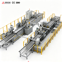 Ligne de production automatisée pour cadre en aluminium de module photovoltaïque, ligne de découpe et de rivetage automatique pour cadres de panneaux solaires, fenêtres et portes