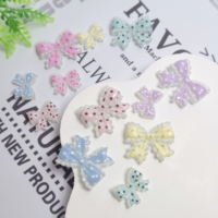 Breloques en résine en forme de nœud de 31 mm et 20 mm, cabochons en résine Kawaii pour accessoires et décorations mignonnes à faire soi-même