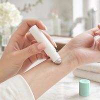 Flacon roll-on en PP de 10 ml, 4 pièces, étanche, portable, pour échantillons