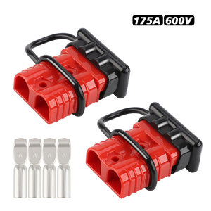 Anderson Plug Connector 175A 600V Red <b>Plastic</b> Copper Terminal Automotive Battery Wiring - Product Image 5