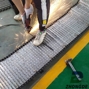 Fabrika doğrudan paslanmaz çelik delme zinciri plaka endüstriyel konveyör bant - Product Image 5