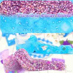 Paquete de Slime con Adornos de Comida, Variedades Mixtas, Bolas de Espuma, Chispas Brillantes, No Pegajoso, Actividad Sensorial para Niños, Regalo - Product Image 3