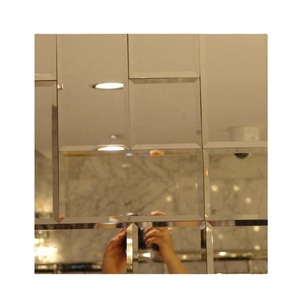 Hot Sale Decorative <b>Mirror</b> Wall Beveled Edge Diamond <b>Mirror</b> Engraved <b>Mirror</b> Interior Decoration Modern Float <b>Silver</b> Bronze 4 Mm - Product Image 2