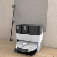 Smart Robot penyedot debu pel lantai, dengan Filter HEPA baterai Li-Ion, pembersih otomatis 5mako, penyedot debu 3l tangki air