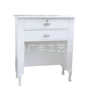 Mostrador de Recepción de Madera Maciza Blanca, Rectangular, Resistente, para Cafetería, Bar, Uso Adulto - Product Image 2