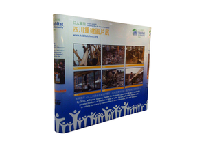 Versatile Easy-assemble PVC <b>Display</b> Backdrop with Wheeled Storage <b>Case</b> for Exhibition Party & Mall Promotion - Product Image 5