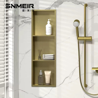 Niche Murale de Salle de Bain en Acier Inoxydable 304 sur Mesure avec LED