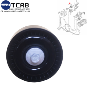 TCRB 06M903341D Triangular Multi Wedge Belt Idler para VW Touareg (<span class=keywords><strong>CR7</strong></span>) Audi S4 S5 RS4 RS5 SQ5 2,9 T 3,0 TFSI 9A790334104 - Product Image 3