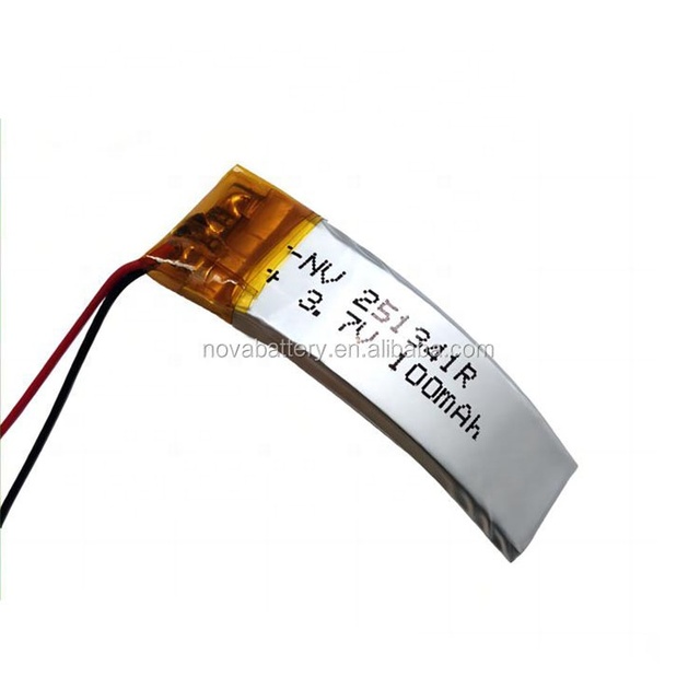 201021 201030 251341 301009 252090 205080 Rechargeable Flexible Curved Lipo Battery Pack