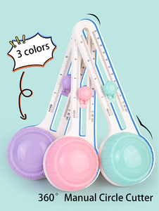 Công cụ cắt vòng tròn 250419 cho hàng thủ công giấy, dao cắt tròn xoay 360 °, dao cắt giấy tròn thủ công tự làm - Product Image 3