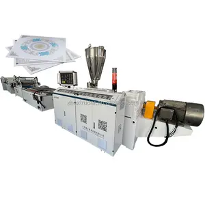 595mm 603mm 597mm Width PVC Ceiling Extrusion Line On-line laminating Ceiling Machine