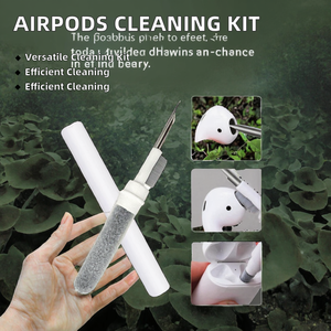 Kit de Herramientas de Limpieza de Plástico Resistente KH120 para Auriculares Bluetooth <span class=keywords><strong>Airpods</strong></span> Pro 3 Airdots 3pro, Estuche para Auriculares, Cepillo, Pluma Limpiadora - Product Image 2