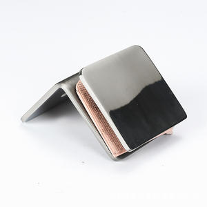 Support mural fixe moderne en acier inoxydable 304 avec coin carré <span class=keywords><strong>Clip</strong></span> <span class=keywords><strong>pour</strong></span> porte en <span class=keywords><strong>verre</strong></span> à 90 degrés Accessoires durables <span class=keywords><strong>pour</strong></span> porte de salle de bain et fenêtre - Product Image 4