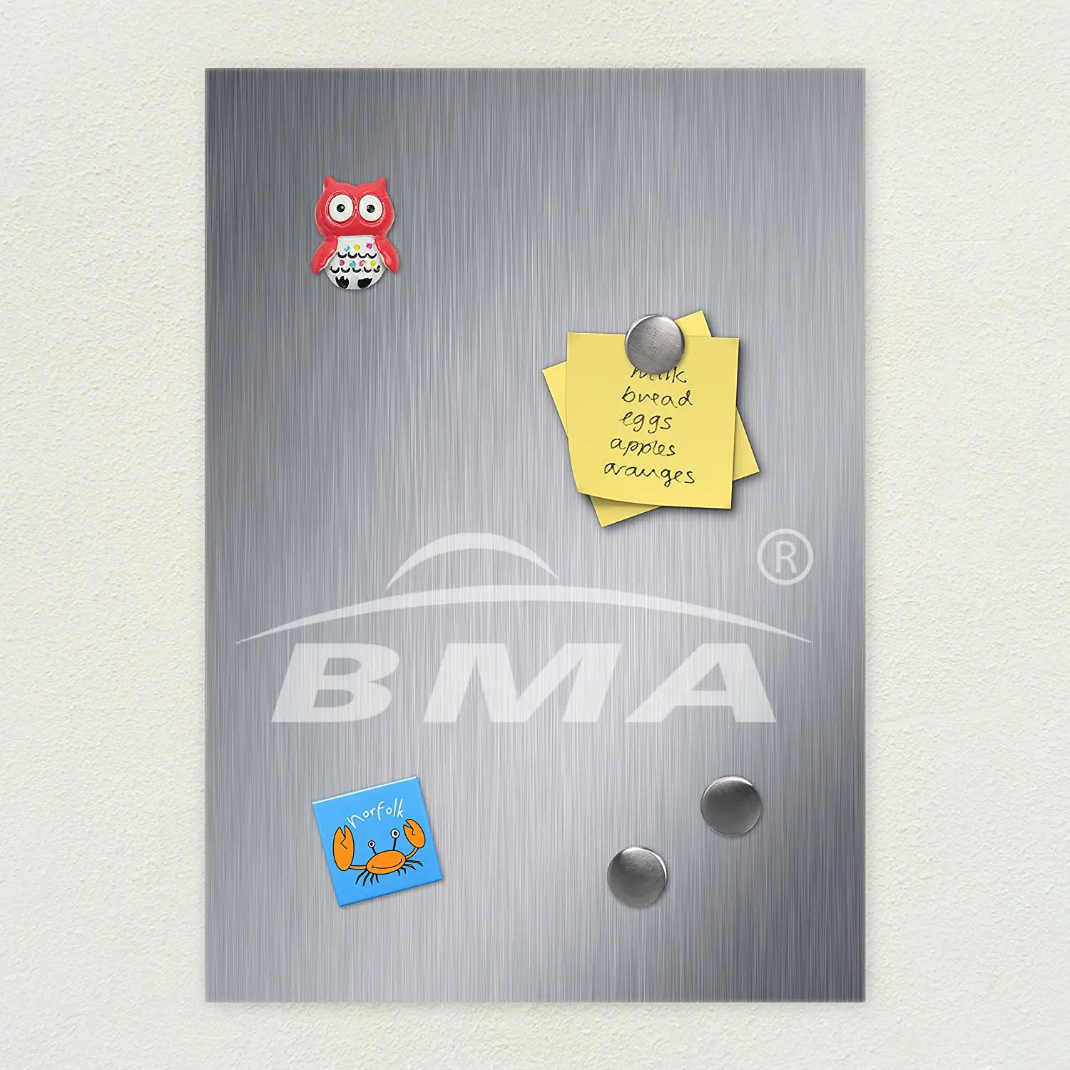 Goede Selling Memobord Magnetische Schrijfbord Rvs Opmerking Bericht Tekening White Board Metalen Memo Board Met Magneten