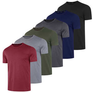 เสื้อยืดคอกลมชายยืดได้สำหรับใส่วิ่งเสื้อออกกำลังกายฟิตเนส - Product Image 1