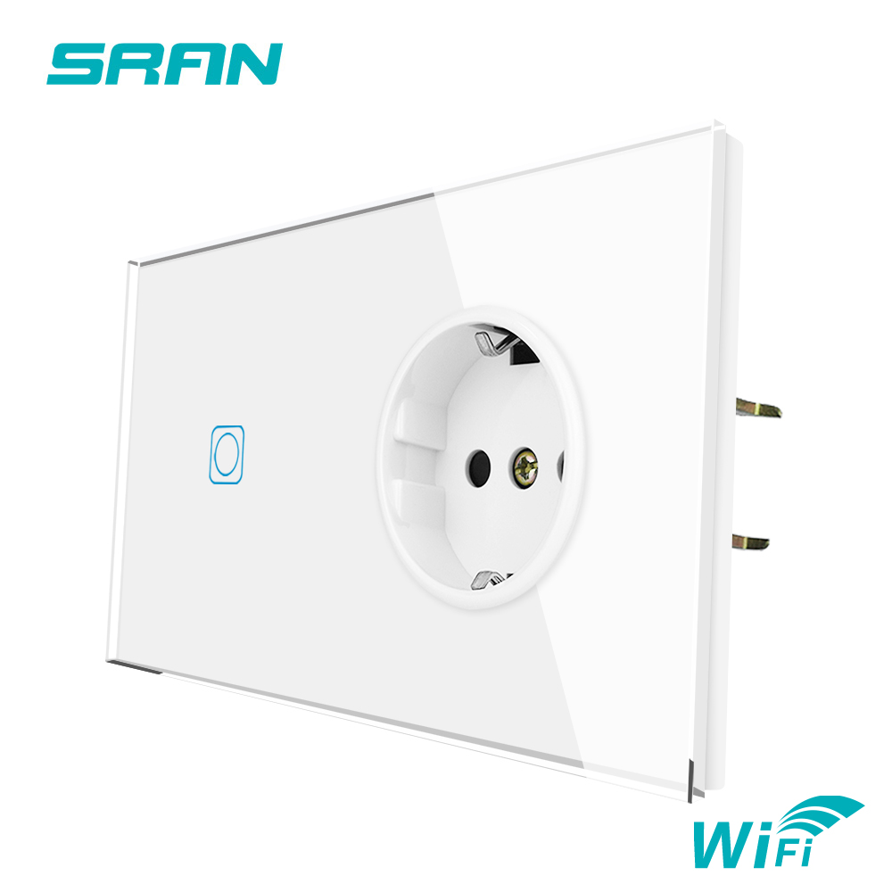 1 Gang Wifi + Enchufe Europeo Blanco