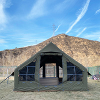 Carpa de Lona de Algodón Gruesa de 12 m, Inflable, Impermeable, Resistente a los Rayos UV, para las Cuatro Estaciones, de Instalación Rápida, para Glamping al Aire Libre, Directo de Fábrica