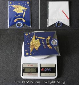 2025 personalizado CONGRATS GRAD Bandera de cola de golondrina en azul para decoraciones de temporada de graduación al por mayor - Product Image 6