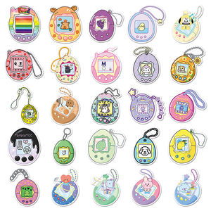 50 pièces usine sortie vente décoration autocollants personnalisés Kawaii dessin animé Consoles de jeu <span class=keywords><strong>Tamagotchi</strong></span> autocollants - Product Image 4