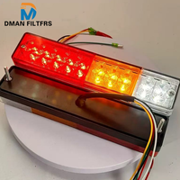 Nouvelles barres de feux arrière universelles étanches 20 LED 12V clignotant ambre blanc marche arrière rouge frein feu de position pour camion remorque VR