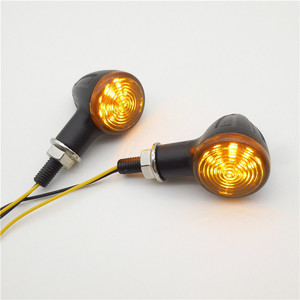 ไฟเลี้ยว LED แบบกระสุนอัลลอยด์สังกะสี 12V แบบสากล, ไฟเลี้ยวหน้า/หลังสำหรับรถจักรยานยนต์ครุยเซอร์ - Product Image 6