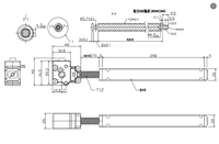 Mécanisme de levage manuel à 3 voies pour bureau debout K26 H 398mm Course Vis T12 Acier Galvanisé Hauteur Réglable à Manivelle Usine OEM