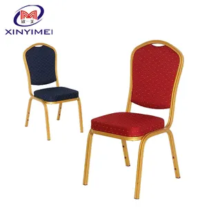 Popolare sedia per banchetti nuziali impilabili per sala eventi oro bianco sedie eleganti