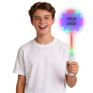 TikTok Viral Custom Logo LED Glow Sign - Personalize Your Logo for Concerts Parties & Raves RGB Multi-Color Light up Paddle Bulk - Product Image 1