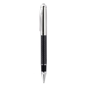 Penna a Sfera in Fibra di Carbonio Cromata, Strumento di Scrittura Premium, Regalo Aziendale - Product Image 1